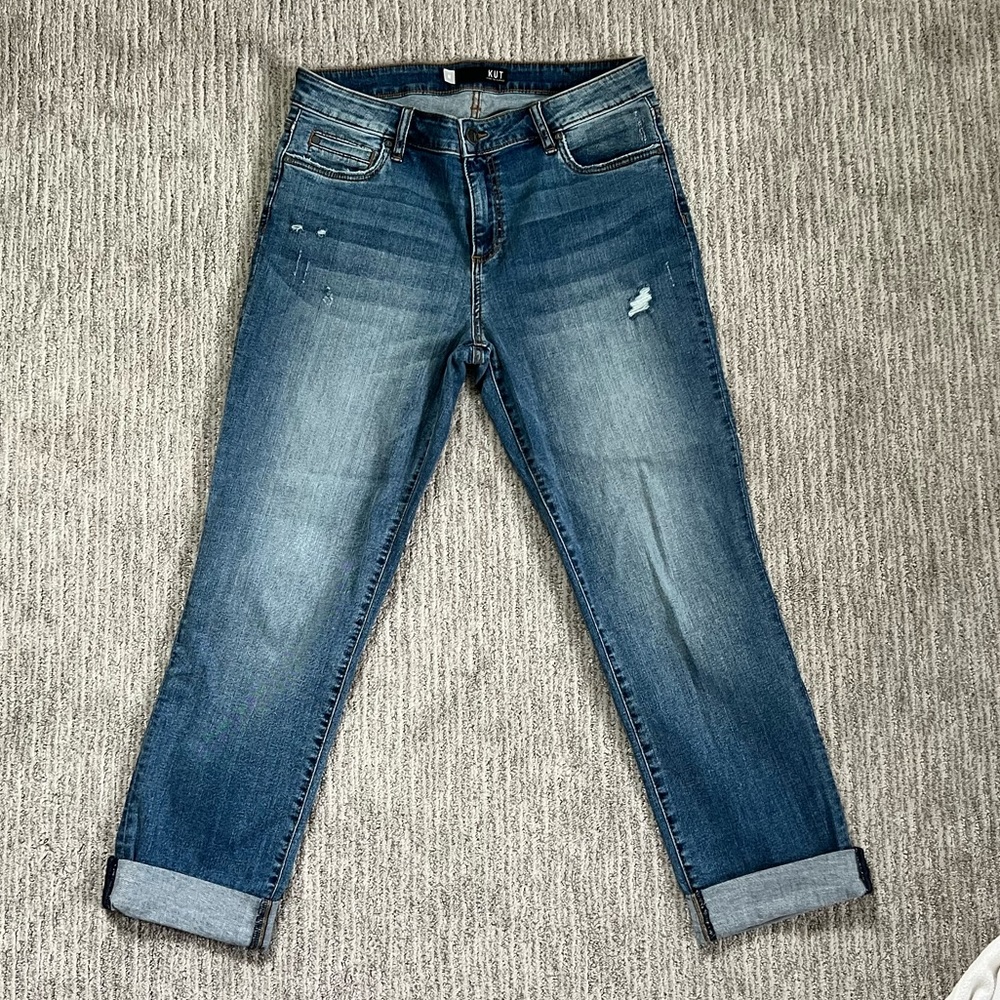 KUT from the kloth cropped jeans size 10